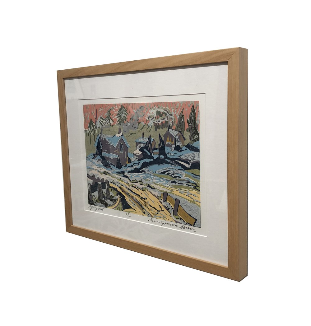 JJORORI ART Susan（スザン） Susan Jaworski-Stranc - Spring Melt, Framed — 13FOREST Gallery